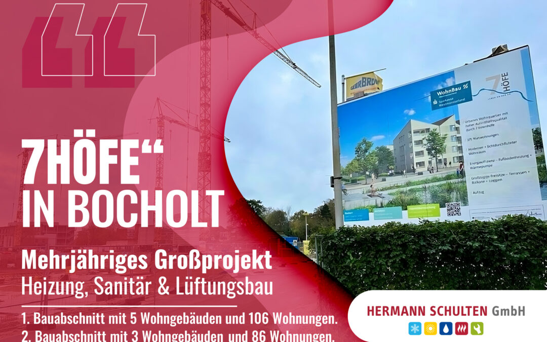 Mehrjähriges Großprojekt „7Höfe“ in Bocholt