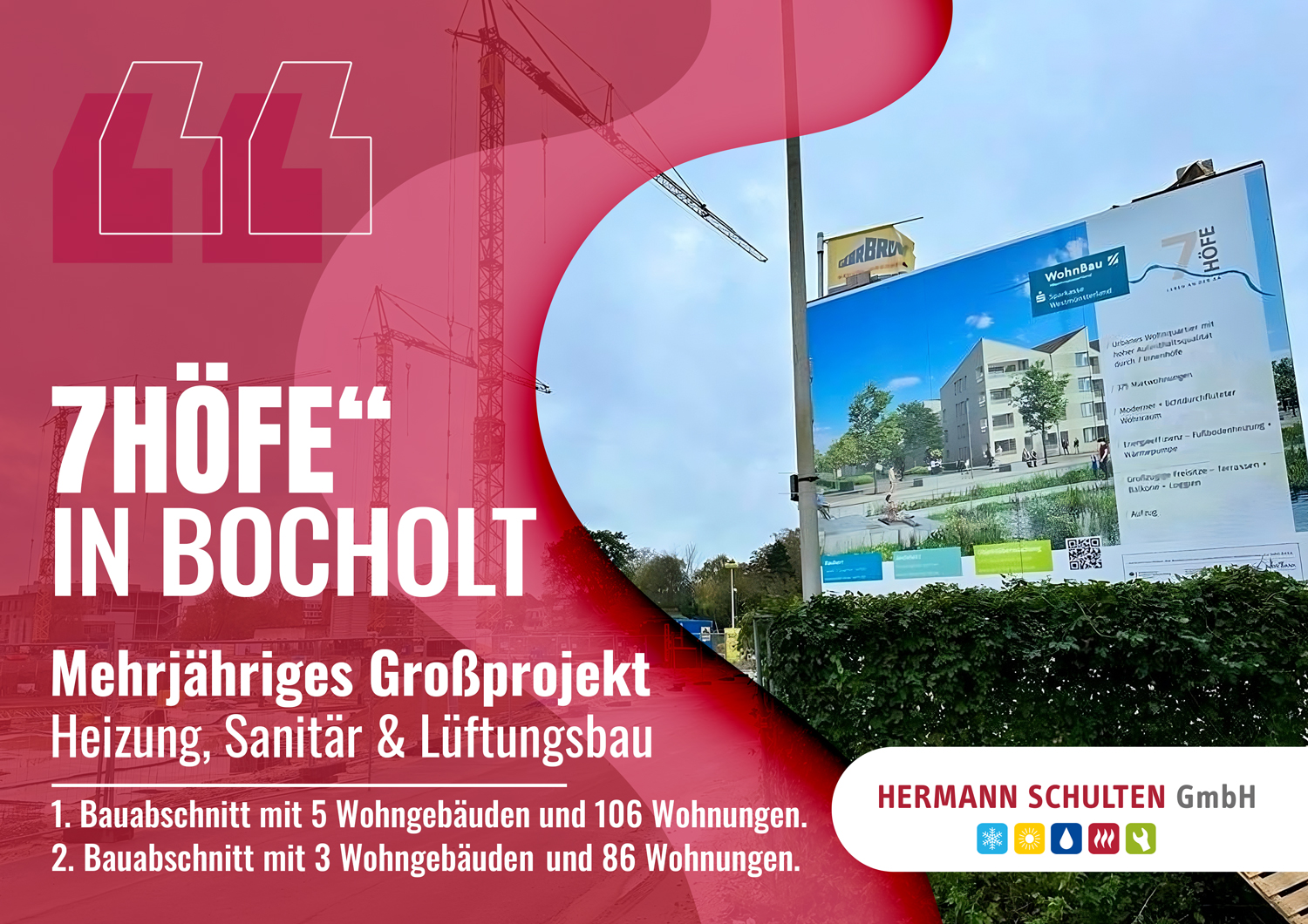 Mehrjähriges Großprojekt „7Höfe“ in Bocholt